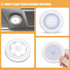 4pcs Closet Hemoton LED Motion Sensing Night Lights Battery-Powered Small and Hallway Wall Lamps White Cool Light