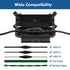 Restmo 2 Pack Compact Outdoor Extension Cord Cover, IP44 Waterproof Box for Outdoor Plugs and Electrical Connections