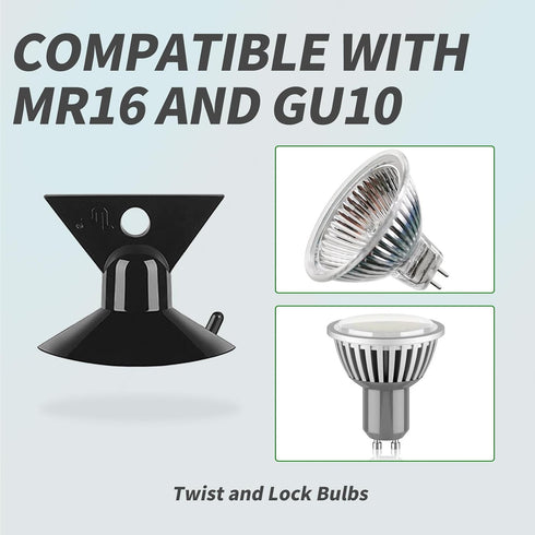 Light Bulb Suction Cup Removal Tool 3 Pack GU10 MR16 Lamp Changer Head NRS90-N20 Suction Cup Halogen Bulb Extractor for Mini Track Lights and More by BRBASAP