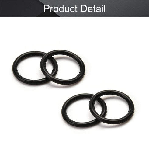 Othmro 50pcs Nitrile Rubber O-Rings, 1mm Wire Dia 9mm OD for Oil or Air Sealing, Black