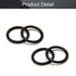 Othmro 50pcs Nitrile Rubber O-Rings, 1mm Wire Dia 9mm OD for Oil or Air Sealing, Black