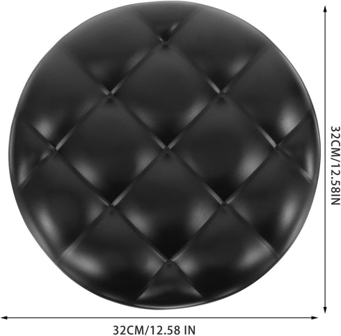 12.6 Inch Angoily Bar Stool Seat Replacement Round Padded Cushion Soft Pu Leather Chair Seating Accessory Comfortable