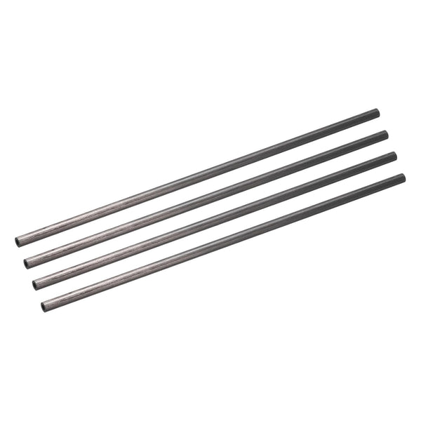 uxcell 4Pcs Carbon Fiber Tube: 2.5 x 5 x 200mm Pultruded Tubing for RC Airplane, Kite, Quadcopter Arm