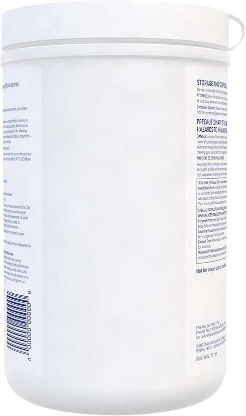 100895790 160-Wipes, 1-Canister Diversey Avert Sporicidal Disinfectant Cleaner, Hospital Grade Kills C. Difficile