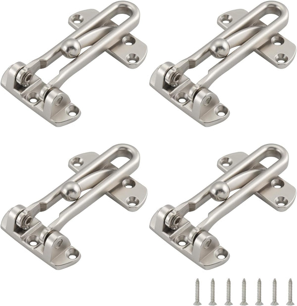 WellMade Swing Bar Door Lock Latch 4 Pack,Door Security Latch for Kids Safety