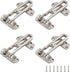 WellMade Swing Bar Door Lock Latch 4 Pack,Door Security Latch for Kids Safety