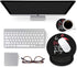 Ergonomic Mouse Pad with Wrist Support & Coasters Set, Cute Large Non-Slip PU Base for Laptop Home Office,