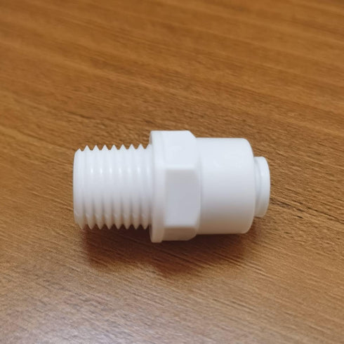 Malida Male Push To Connect Tube Fitting, Quick Connector for Water Purifiers (1/4 NPT Male x 1/4 OD Tube)