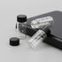 JIUWU 10pcs 5ml 1/6 Oz Scaled Clear Glass Vials, Sample Transparent Liquid Bottles with Screw Cap