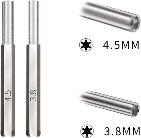 Triwing Screwdriver Set with 5 Pack CR2032 Batteries, 3.8 mm & 4.5 mm Security Screwdriver Game Bit Tool Set for NES,