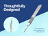3 Pack Scalpel Handle B.P #3 Stainless Steel with Ruler for Precise Cutting, Compatible with Blades #6 to #16