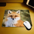 Beautiful Ginger Fox Gaming Mouse Pad, Wild Animal Cub Mum Non-Slip Rubber Mouse Pad for Computers, 9.5 Inch x 7.9 Inch
