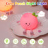 7 3 Night Light for Kids, Cute Peach Soft Silicone Nursery Light with Colors & Levels Adjustable Warm Light