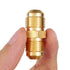 3/8" Male Flare x 3/8" Male Flare Connector Gas Adapter Union Brass Tube Coupler Pipe Fitting (2PCS)