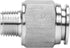 Push to Connect Fitting - 304 Stainless Steel Male Straight 3/8" Tube OD x 1/8" NPT Thread Pneumatic Fitting (Pack of 5)