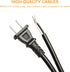 Replacement Power Cord 8FT 16/2 Power Tool Cord Supply Cable for AC Appliance for Drills, Sanders, Chop Saws, Grinders, Vacuums, Miter Saws, Appliances, Motors etc Power Tools