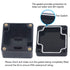 Zulkit Junction Box - IP65 Waterproof Outdoor Project Box, ABS Plastic Electrical Enclosure, Black 2.48 x 2.28 inch