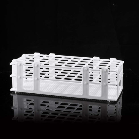 Eowpower Plastic Lab Test Tube Rack, Storage Stand Holder Detachable for 20mm Test Tubes, 40 Holes