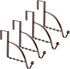 4 Pieces Over The Door Hooks Hanger Multi Hanging Storage Organizers for Coats Clothes Hoodies Hats Scarves Purses Keys