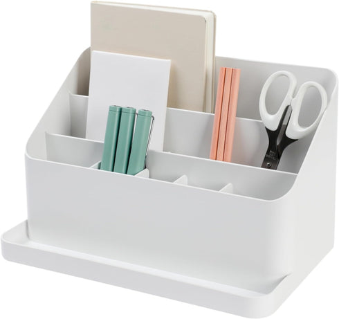 BLUE GINKGO Large Desk Organizer, Office Organization for Stationery, Craft, Pencil Holder, Desk Accessories (Made in