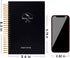 Meeting Notebook for Work, 120 Sheets Meeting Planner Organizer for Office Meeting Agenda, A5 Black Notebook