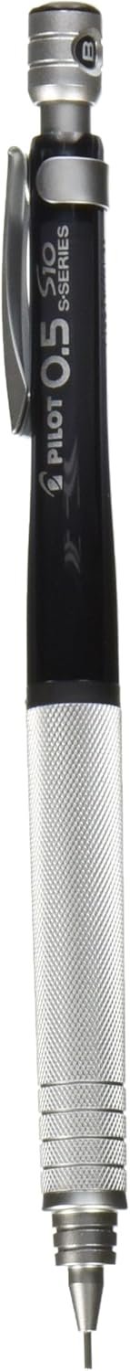 Pilot S10 Mechanical Pencil, 0.5mm Lead, Transparent Black Body (HPS-1SR-TB5)