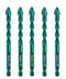Mgtgbao 5pc 10MM Masonry Drill Bits, 3/8” Concrete Drill Bit Set for Tile, Brick, Plastic, Wood, Tungsten Carbide