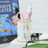 Winterworm Resin Music Notes Pencil Pen Container, Piano Pencil Cup, Musical Melody Theme Pen Holder for Home Office