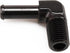 1/4" NPT Male to 3/8" Hose Barb Fitting Adapter - 90 Degree Aluminum Black for 6AN Push on Hose