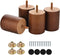 Maricome 3 in Wooden Legs Set of 4, Solid Round Wood Replacement