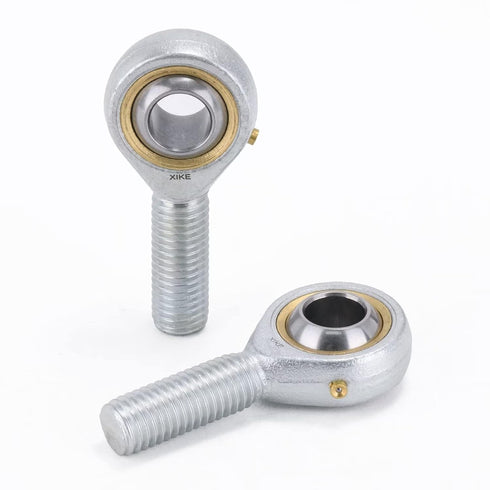 XIKE 2 Pcs POS6 Joint Rod End Bearings Bore 6mm, Male Thread Right Hand, Fits DIY/3D Printing/Hydraulic Cylinders, CNC/Package/Engineering/Agriculture/Garden Machinery, Motorcycles/Trucks/Cars.