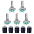 5 Set 360 Degree Rotary Encoder Code Switch - Push Button EC11 Digital Potentiometer with 20mm Handle Length