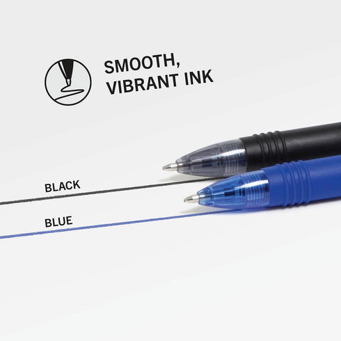 Zebra Pen Z-Grip Retractable Ballpoint Pen - Medium Point (1.0mm), Blue and Black Ink, 36-Pack