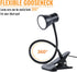 Clip Desk Lamp, USB Reading Light with Flexible Neck, 3 Color Temperature Options, 10 Dimmable Brightness Levels for