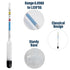 100 MM Hydrometer for Wine Making with Hydrometer Alcohol Test Jar - Specific Gravity Hydrometer for Wine and Beer