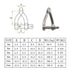 M6 Screw Pin Twist Shackle, Stainless Steel 304 D Ring Anchor Shackle for Rigging Accessories, Material Handling (Pack