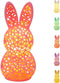 Generic Lighted Easter Bunny Figurines, 3D Printed Hollow Out Bunny Lamp, Light Up