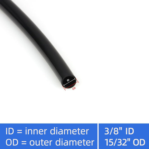 10ft 3/8" 15/32" Silicone Tube, Length Pure Food Grade Silicone Tubing, High Temp Flexible Hose for Home Brewing, Wine