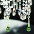 2pcs Wedding Decor Crystal Chandelier Hanging Crystal Icicle Pendant Chandelier Teardrop Prisms Drops Lamp Candle