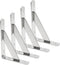 Augiimor 4PCS Stainless Steel Shelf Bracket, 4 x 3 Inch Solid Heavy Duty