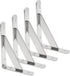 Augiimor 4PCS Stainless Steel Shelf Bracket, 4 x 3 Inch Solid Heavy Duty
