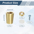 4Pcs 0.59" 0.79" uxcell Brass Cutting Board Feet, x Non Slip Mini Cabinet Leg Feet with Screws and Washers for Wood