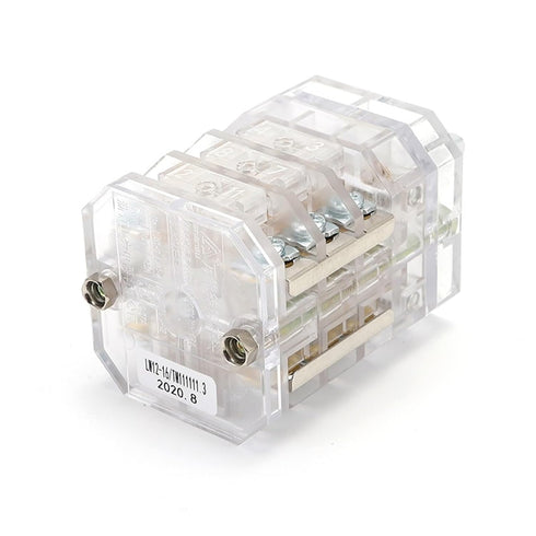ZKWYVYZC LW12-16/TM111111.3 16A Three Position Three Pole Transparent Univeral Changeover Rotary Cam Switch for Meat