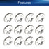 Bettomshin 100Pcs M6 x 15mm Internal Tooth Starlock Washers, 304 Stainless Steel Push On Speed Clips