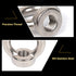 M12 Ring Shape Lifting Eye Nut 304 Stainless Steel Threaded Nut Fastener - 2 Pack