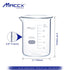 3.4oz (100ml) Sturdy Glass Beaker, 3.3 Borosilicate Griffin Low Form with Printed Graduation, Pack of 6
