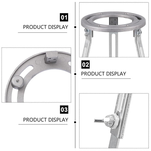 Adjustable Height Oil Burner Lamp, Tripod Stand for Laboratory Chemistry, Bunsen Burner Support, Heating Support Stand
