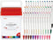 Zebra WYSS22-36C-N Clickart Water-Based Markers, 36 Colors with Case Included