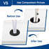 200pcs Grommet Grommet, 8 Grommets (1/2", 1/4", 3/8", 5/8", 7/8", 5/16", 7/16", 1") Rubber Kit, Hollow Firewall Sizes