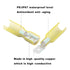 100PCS Heat Shrink Spade Connectors,12-10AWG Female Male Fully Insulated Terminals,Electrical Wire Crimp Connectors Kit